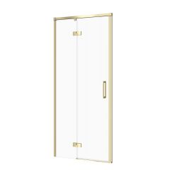 Cersanit Larga S164065 drzwi prysznicowe 80 cm uchylne złoty mat/szkło przezroczyste