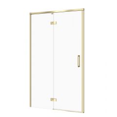 Cersanit Larga S164068 drzwi prysznicowe 120 cm uchylne złoty mat/szkło przezroczyste