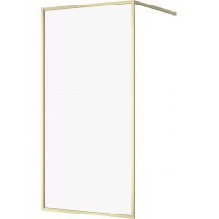 Cersanit Larga S164073 ścianka prysznicowa walk-in 100 cm złoty mat/szkło przezroczyste