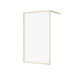 Cersanit Larga S164074 ścianka prysznicowa walk-in 120 cm złoty mat/szkło przezroczyste