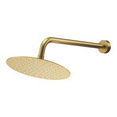 Cersanit Virgo S522094 deszczownica z ramieniem 25x25 cm okrągła złoty