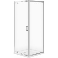 Cersanit Arteco S601115 kabina z brodzikiem kwadratowa 80x80 cm chrom