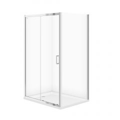Cersanit Iva S601248 kabina z brodzikiem 120x90 cm prostokątna chrom połysk/szkło przezroczyste