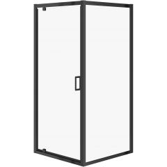 Cersanit Arteco S913016 kabina prysznicowa 90x90 cm kwadratowa czarny mat/szkło przezroczyste