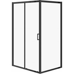 Cersanit Arteco S913018 kabina prysznicowa 120x90 cm prostokątna czarny mat/szkło przezroczyste