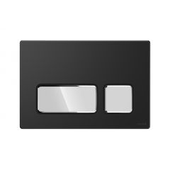 Cersanit Block K970399 przycisk spłukujący do wc chrom błyszczący-czarny