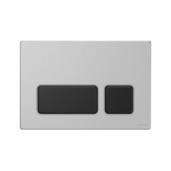 Cersanit Block K970407 przycisk spłukujący do wc chrom mat-czarny