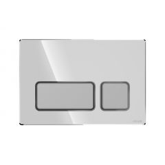 Cersanit Block K970560 przycisk spłukujący do wc chrom błyszczący-chrom mat