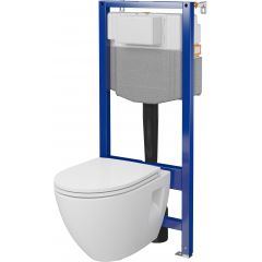 Cersanit Moduo S4027002 zestaw wc stelaż z miską i deską