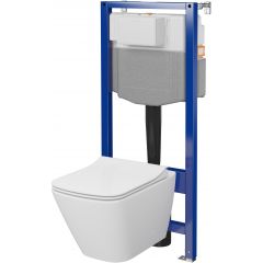 Cersanit City Square S701796 zestaw wc stelaż z miską i deską