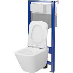 Cersanit City Square S701797 zestaw wc stelaż z miską i deską