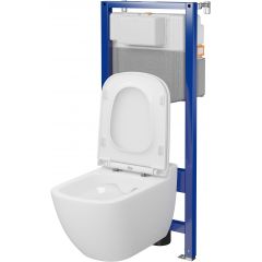 Cersanit Caspia S701804 zestaw wc stelaż z miską i deską