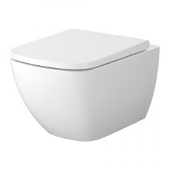 Cersanit Zen S701882 miska wc z deską wolnoopadającą wisząca bez kołnierza spłukiwanie wirowe biały połysk