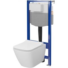 Cersanit City Square S701891 zestaw wc stelaż + miska + deska spłukiwanie wirowe