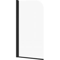 Cersanit Easy S1037001 parawan nawannowy 70 cm 1-częściowy czarny mat/szkło przezroczyste
