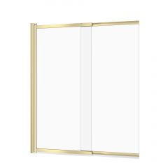 Cersanit Larga S164071 parawan nawannowy 115 cm 2-częściowy złoty mat/szkło przezroczyste