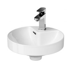 Cersanit Crea K114002 umywalka 37.5x37.5 cm okrągła wpuszczana biała
