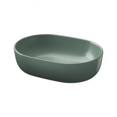 Cersanit Moduo K116130 umywalka 50x35.5 cm owalna nablatowa zielona