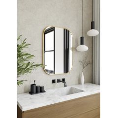 Dubiel Vitrum Luis Gold 5905241013152 lustro 40x60 cm owalne złoty