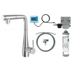 Deante Eridan BREF075M zestaw startowy z baterią kuchenną stojąca chrom