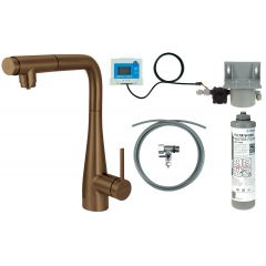 Deante Eridan BREFC75M zestaw startowy z baterią kuchenną stojąca brązowa