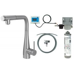 Deante Eridan BREFF75M zestaw startowy z baterią kuchenną stojąca stal