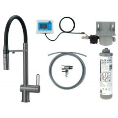 Deante Magnetic BRMFD75M zestaw startowy z baterią kuchenną stojąca grafit/szary Deante Magnetic BRMFD75M zestaw startowy z baterią kuchenną stojąca grafit/szary