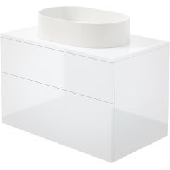 Deante Prizma SD6B8SAU6S umywalka z szafką i blatem 80 cm białą