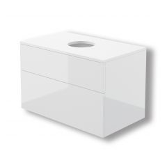 Deante Prizma SDI6B81 szafka z blatem 80x47x52 cm podumywalkowa wisząca biała