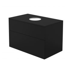 Deante Prizma SDINB81 szafka z blatem 80x47x52 cm podumywalkowa wisząca czarna
