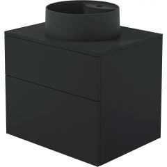 Deante Prizma SDNB6SNU4B umywalka z szafką i blatem 60 cm czarną