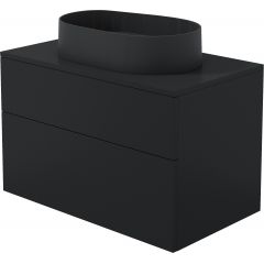 Deante Prizma SDNB8SNU6S umywalka z szafką i blatem 80 cm czarną