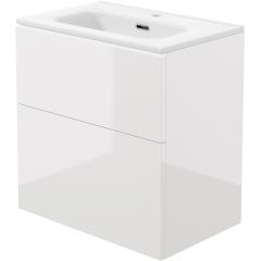Deante Prizma ST6U6U6U6M umywalka z szafką 60 cm białą Deante Prizma ST6U6U6U6M umywalka z szafką 60 cm białą