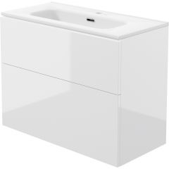 Deante Prizma ST6U8U6U8M umywalka z szafką 80 cm białą