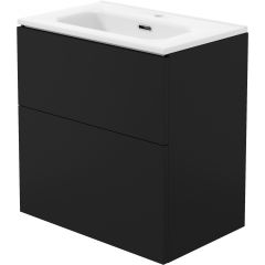 Deante Prizma STNU6U6U6M umywalka z szafką 60 cm czarną Deante Prizma STNU6U6U6M umywalka z szafką 60 cm czarną