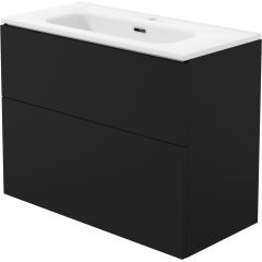 Deante Prizma STNU8U6U8M umywalka z szafką 80 cm czarną