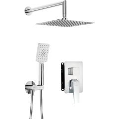 Deante Blur BXYZ0QLM zestaw prysznicowy podtynkowy z deszczownicą chrom