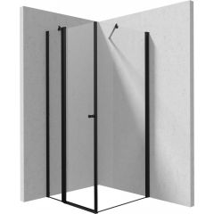 Deante Kerria Plus KKNNU08S08 kabina prysznicowa 80x80 cm kwadratowa czarny mat/szkło przezroczyste