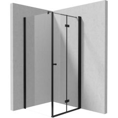 Deante Kerria Plus KKNNX08S08 kabina prysznicowa 80x80 cm kwadratowa czarny mat/szkło przezroczyste