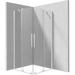 Deante Kerria Plus KPNAP09P09 kabina prysznicowa 90x90 cm kwadratowa biały mat/szkło przezroczyste