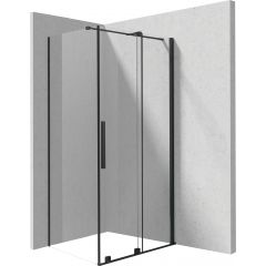 Deante Prizma KPNNP14S07 kabina prysznicowa 140x70 cm prostokątna czarny mat/szkło przezroczyste