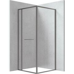 Deante Blur KQBD099P kabina prysznicowa 90x90 cm kwadratowa grafitowy /szkło przezroczyste