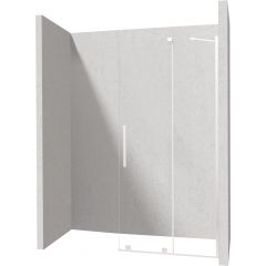 Deante Prizma KTJA30R ścianka prysznicowa walk-in 100 cm biały mat/szkło przezroczyste