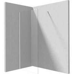 Deante Prizma KTJA38P ścianka prysznicowa walk-in 80 cm biały mat/szkło przezroczyste