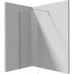 Deante Prizma KTJF39P ścianka prysznicowa walk-in 90 cm szczotkowany/szkło przezroczyste