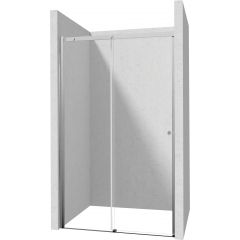 Deante Kerria Plus drzwi prysznicowe 150 cm wnękowe chrom połysk/szkło przezroczyste KTSP015P