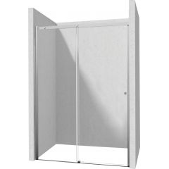 Deante Kerria Plus drzwi prysznicowe 180 cm wnękowe chrom połysk/szkło przezroczyste KTSP018P