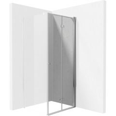 Deante Kerria Plus KTSX042P drzwi prysznicowe 80 cm składane chrom połysk/szkło przezroczyste