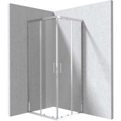 Deante Funkia Evo KYC0089P kabina prysznicowa 90x80 cm prostokątna chrom połysk/szkło przezroczyste