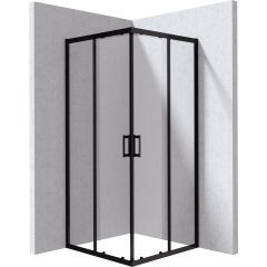 Deante Funkia Evo KYCN088P kabina prysznicowa 80x80 cm kwadratowa czarny mat/szkło przezroczyste